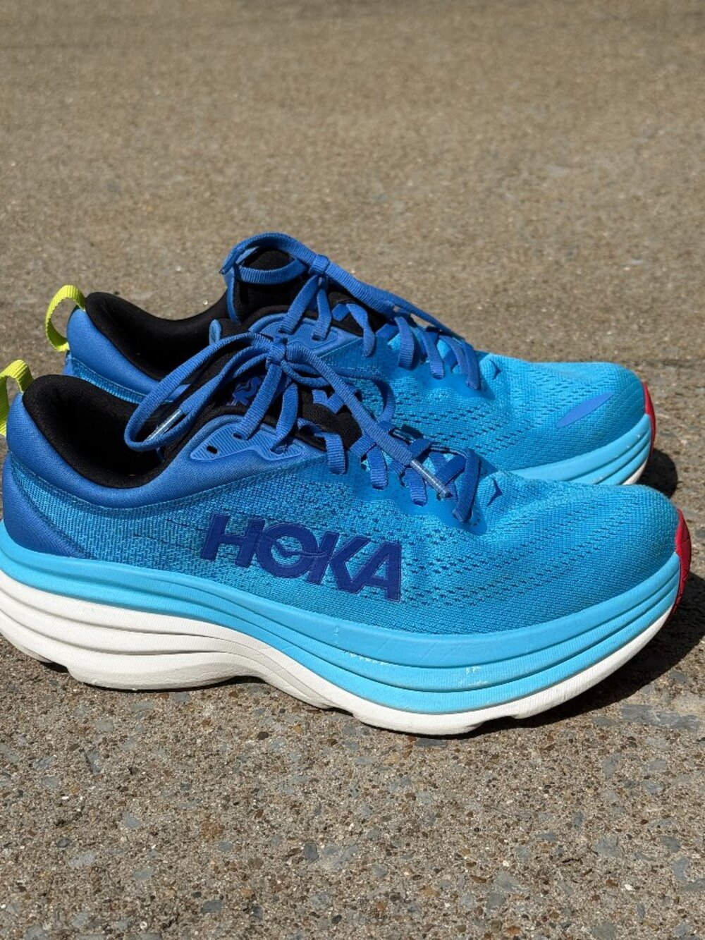 HOKA Bondi 8 Men 8D Women 9.5 Virtual Blue Max Cushion Running Shoes Sneaker4113